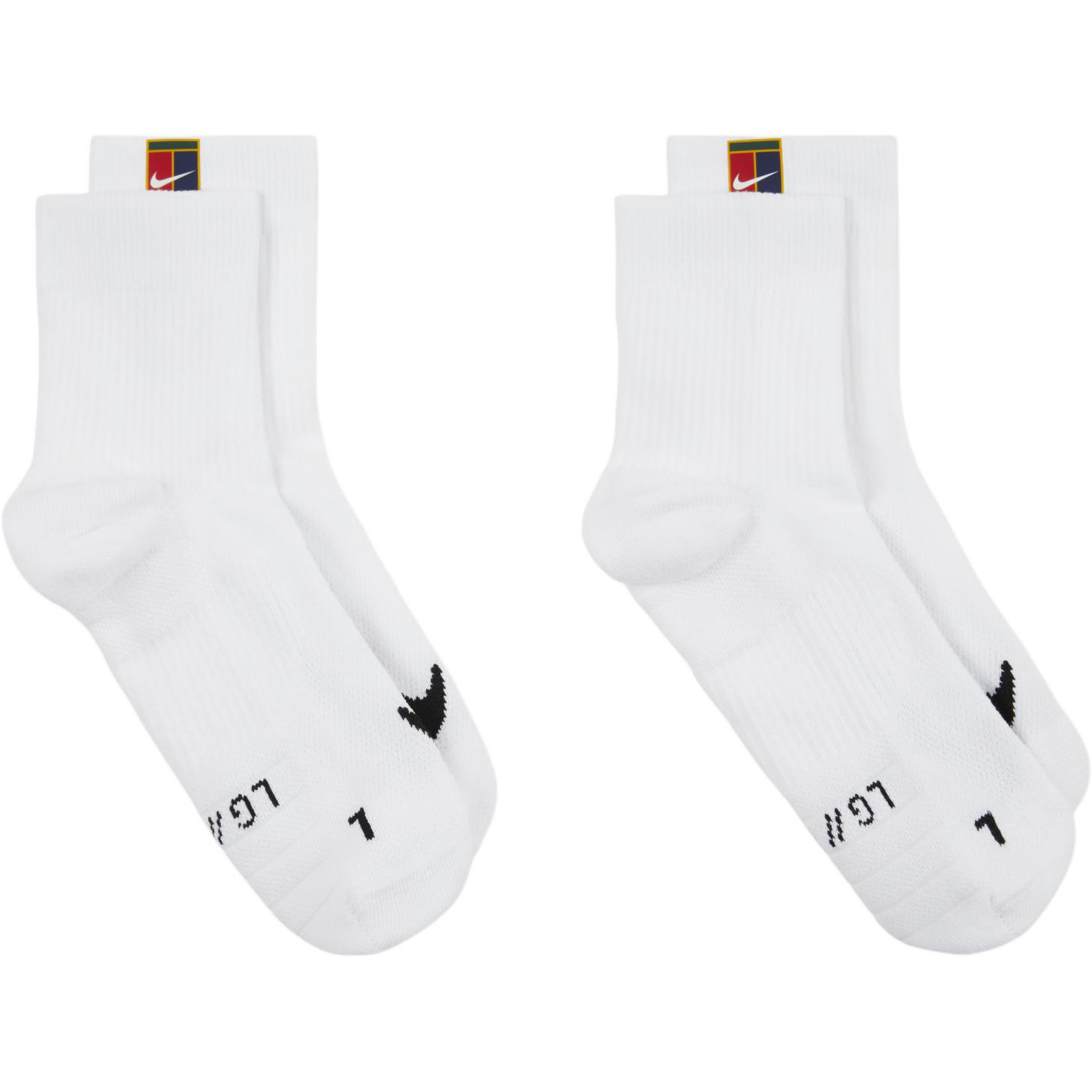 Nike Court Multiplier Max Tennis Ankle Socks 2 Pairs