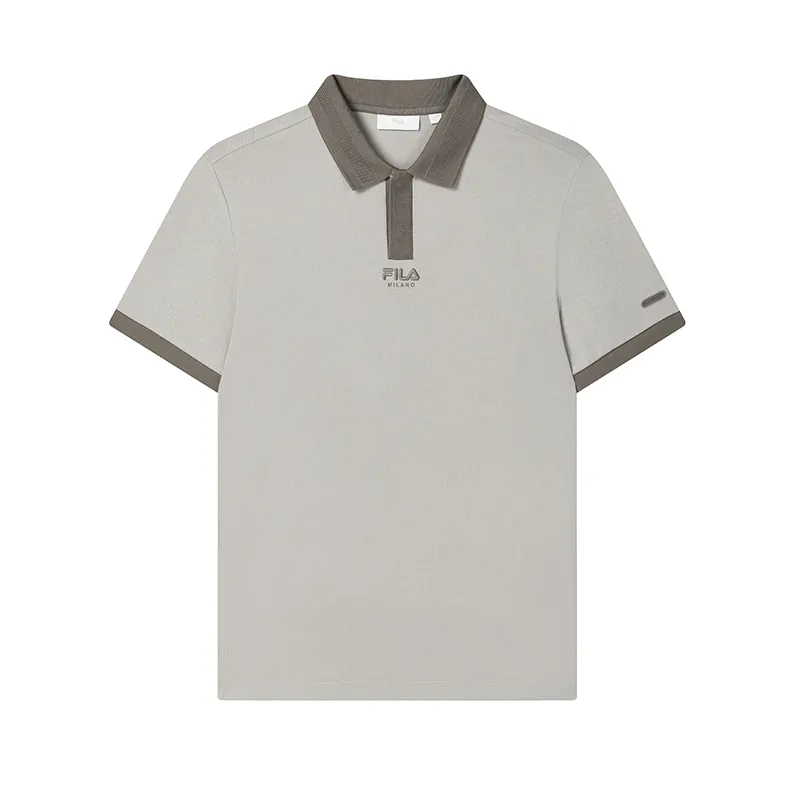 FILA MILANO Polo Shirt Men's Monotonous Gray
