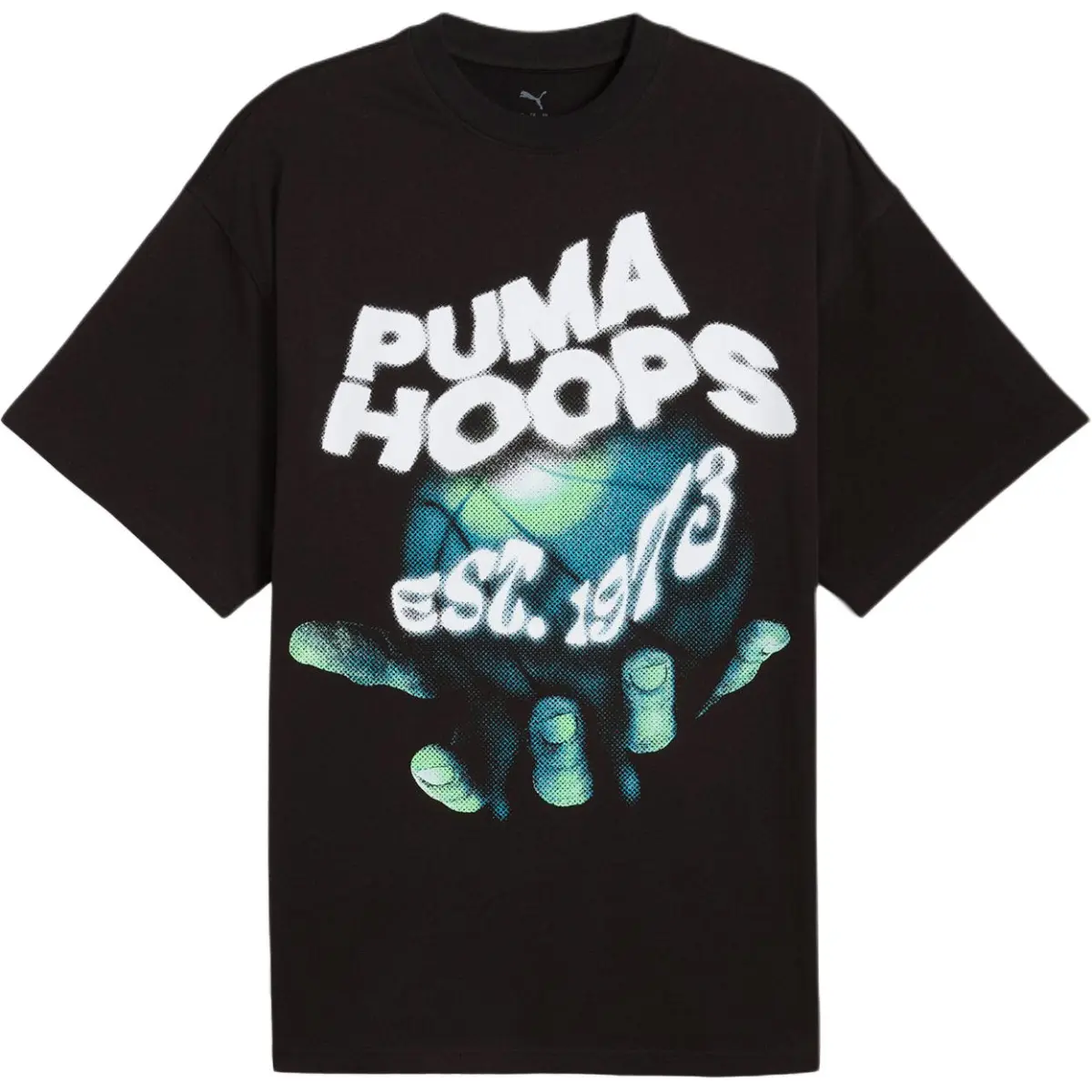 PUMA T-Shirts Men's Black Crew Neck