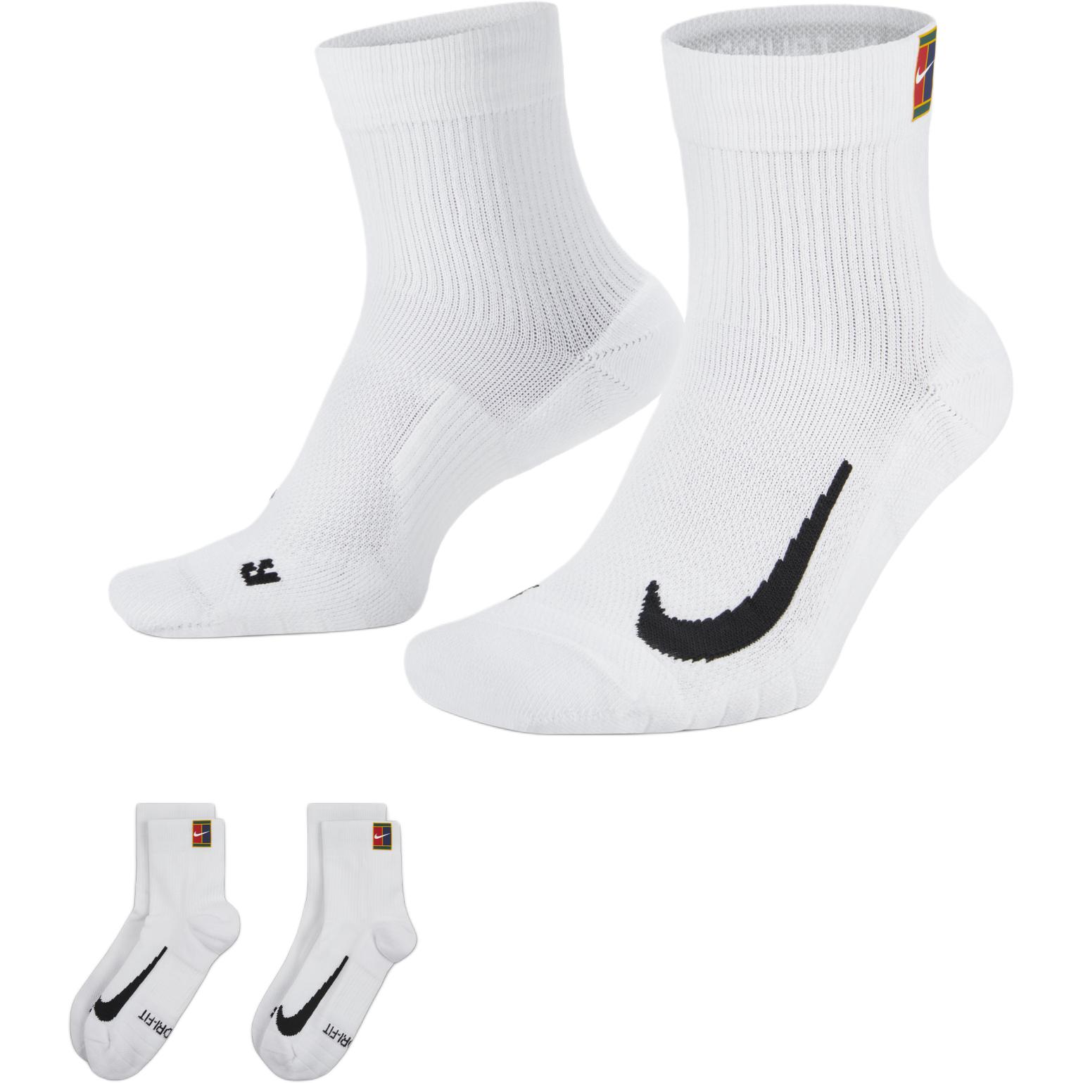 Nike Court Multiplier Max Tennis Ankle Socks 2 Pairs
