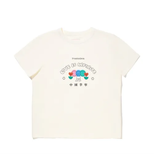 Li Ning x TAKASHA,LIANMINGKUAN T Shirt Women's Ecru