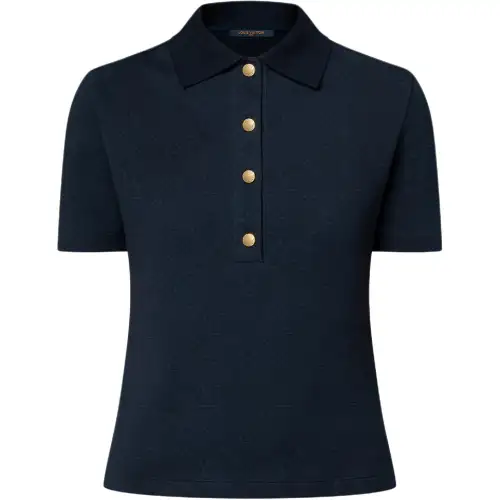 LOUIS VUITTON Polo Shirt Women's Marine Blue
