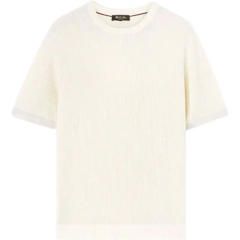 Loro Piana Sweaters Men's White Crew Neck Moderate Other
