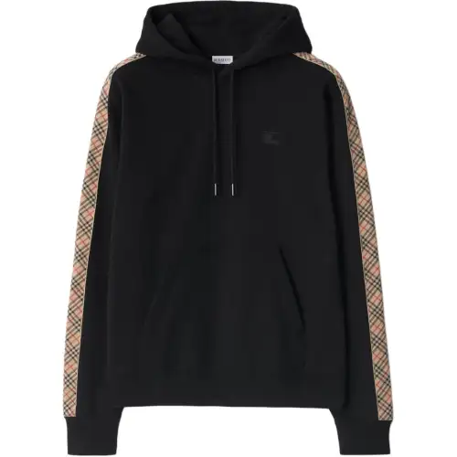 Burberry Check trim Cotton Hoodie
