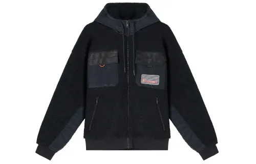 Jordan Jackets Men's Black Hooded Moderate Other