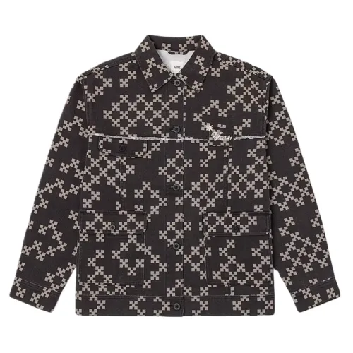 Vans Jackets Women's Black Lapel Moderate Other