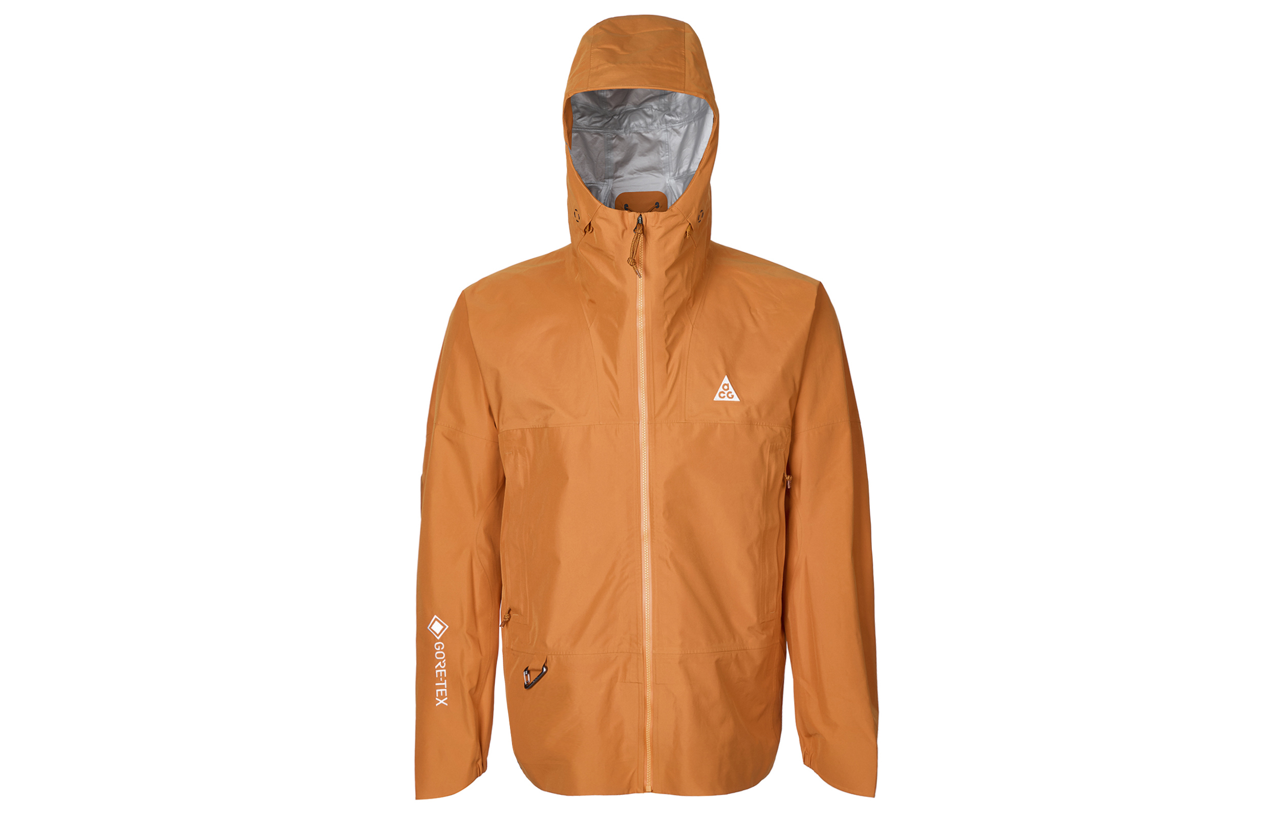 Nike ACG Series \"Chain Of Craters\" Jacket Hooded Micro Label Solid Color Loose Long Sleeve Jacket Orange Jacket Men's