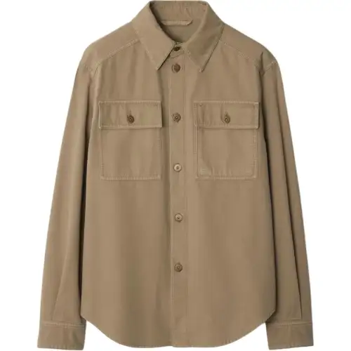 Burberry Ekd Embroidered Long Sleeved Shirt