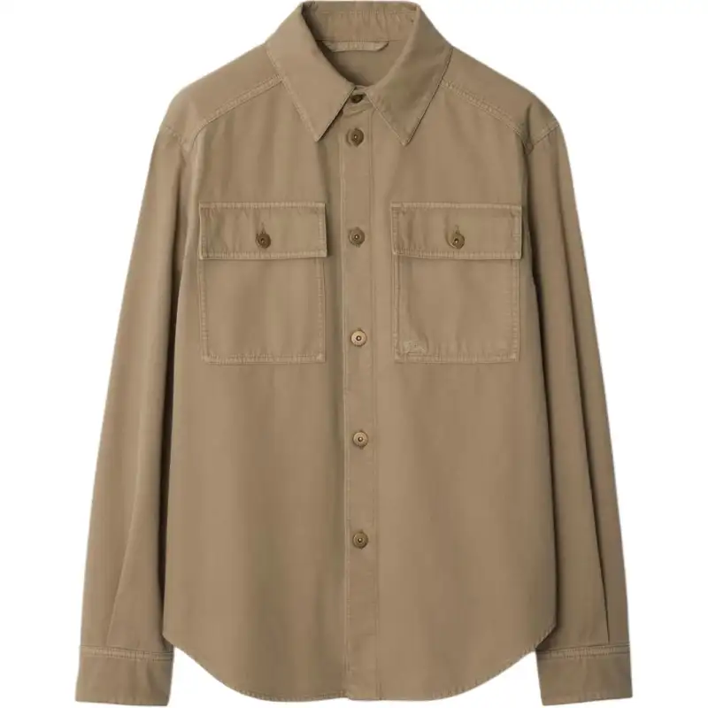 Burberry Ekd Embroidered Long Sleeved Shirt