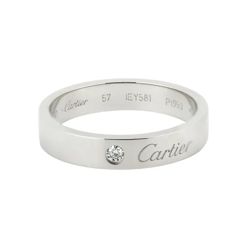 Cartier 2010s platinum diamond ring