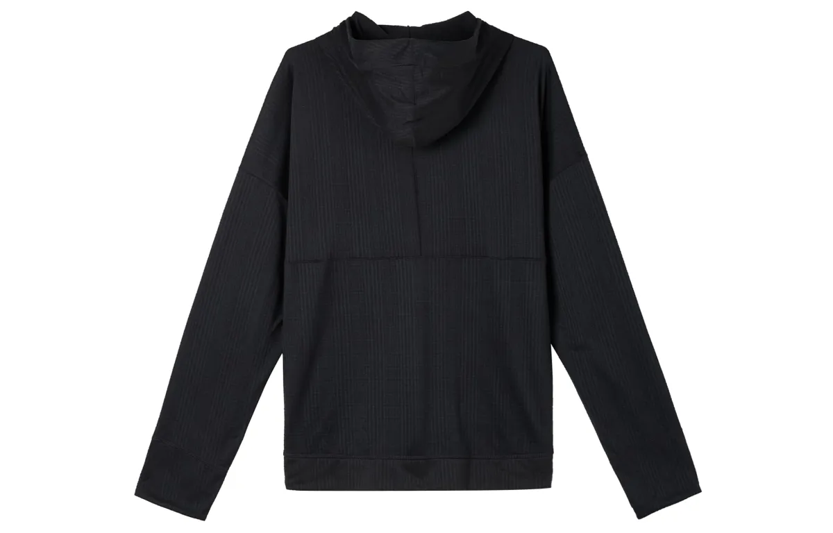 Nike Sweatshirts Men's Black Hooded Moderate Cardigan