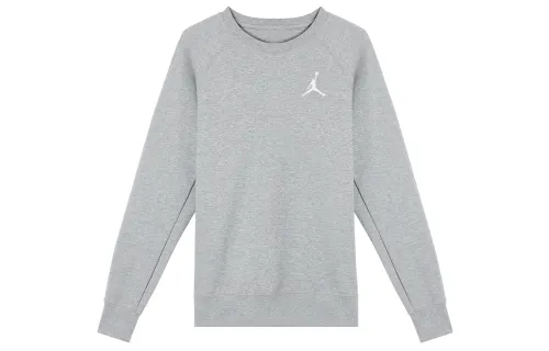 Jordan Sweatshirts Men's Gray Crew Neck Moderate Regular