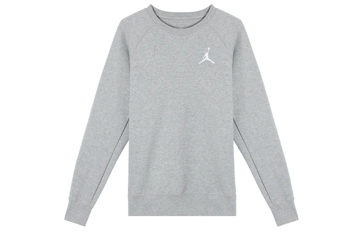 Jordan Sweatshirts Men's Gray Crew Neck Moderate Regular