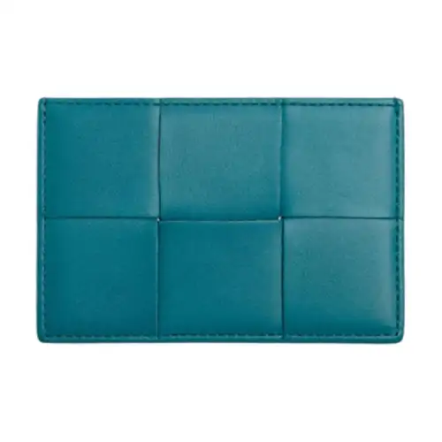 Bottega Veneta Cow Leather Card Holder Men's Wild Duck Green