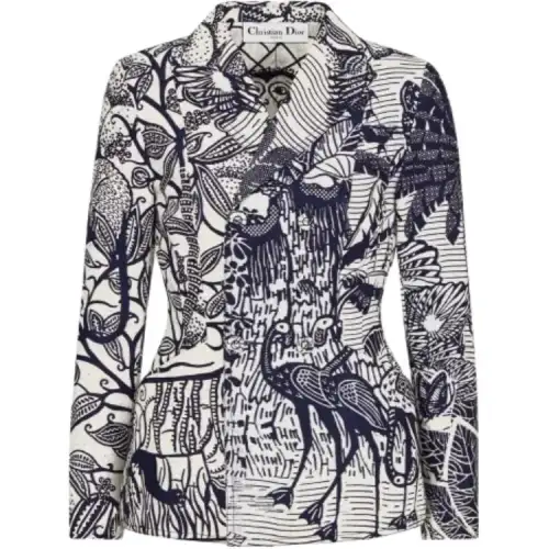 Christian DIOR Batik Patterned Double Breasted Jacket