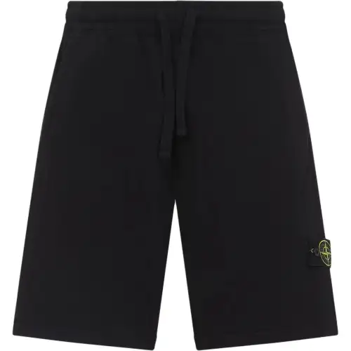 STONE ISLAND Logo Patch Drawstring Shorts