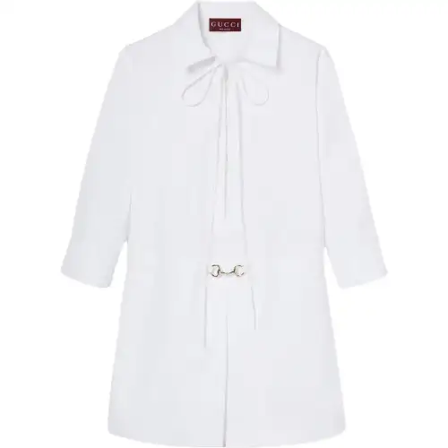 GUCCI Horsebit Poplin Shirt Dress
