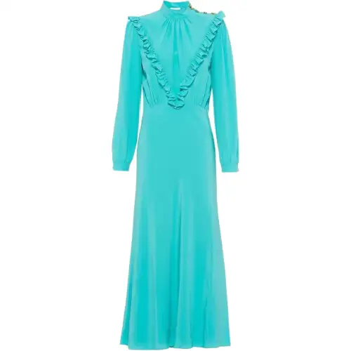 【Previous Season】ruffle-detail long-sleeve dress