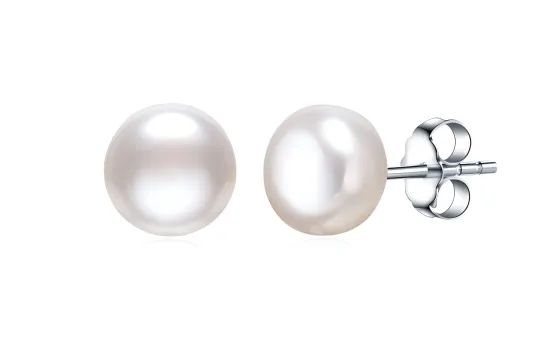 Beth Jewelry Freshwater Pearl Stud Earrings Unisex