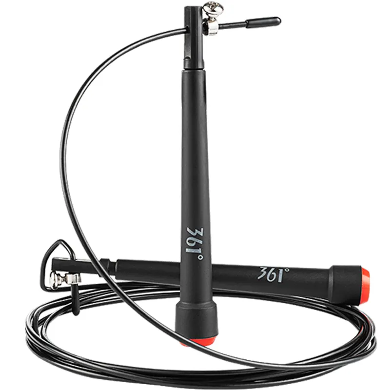 361° Jump rope, ultra light professional bearing, handle, silicone adjustable steel wire PVC for men and women