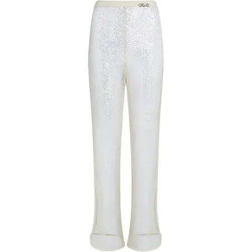 Karl Lagerfeld / Karl Lagerfeld Jeans sequinned mesh trousers
