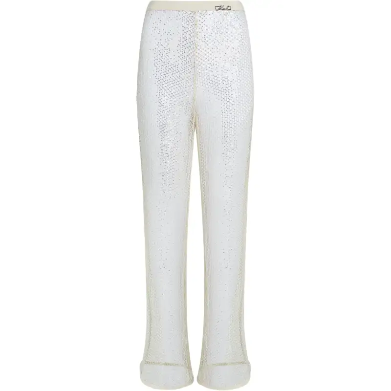 Karl Lagerfeld / Karl Lagerfeld Jeans sequinned mesh trousers