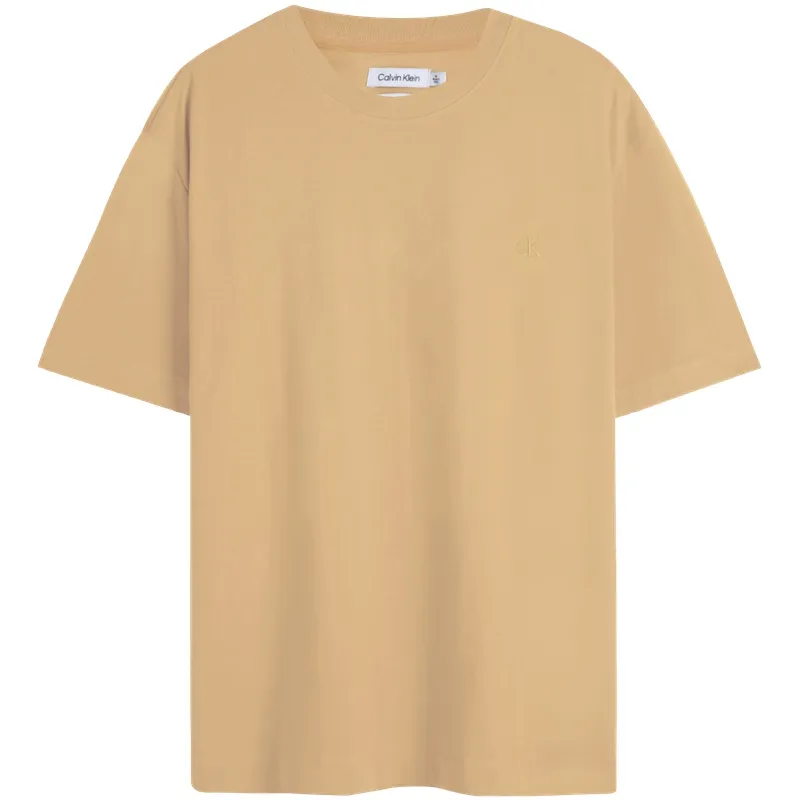 CALVIN KLEIN T Shirt Men's Wheat Straw Yellow