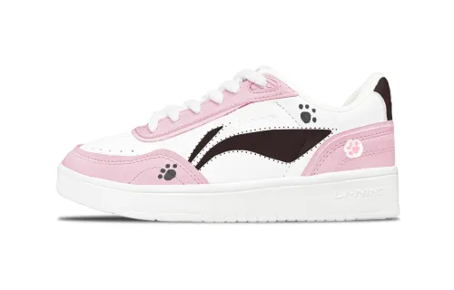 Li Ning Sourdough Abrasion Resistant, Lightweight, Balanced Low top Skateboard Shoes Women's Pink