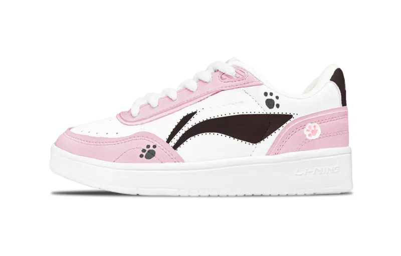Li Ning Sourdough Abrasion Resistant, Lightweight, Balanced Low top Skateboard Shoes Women's Pink