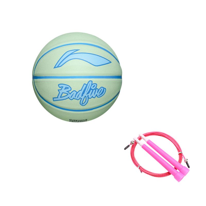 Li Ning Rubber Basketball Green No. 5, No. 7 Training Unisex