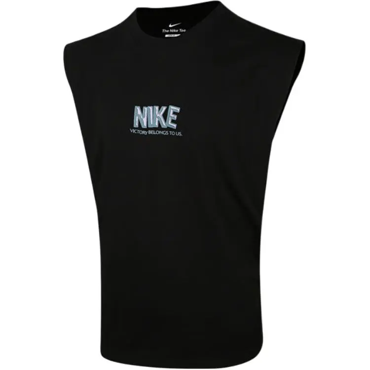 Nike Tank Tops Men's Black Crew Neck Moderate Other