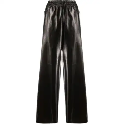 Bottega Veneta Casual Pants Women's Black Moderate Wide Leg Pants