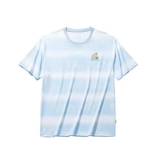 Anta x HAIBAOKANKAN,LIANMINGKUAN Life Collection T Shirt Unisex Sky Blue/All Over Print