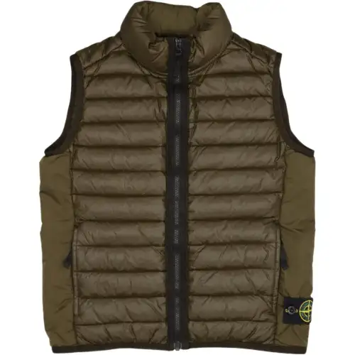 STONE ISLAND Junior Zipped Padded Gilet