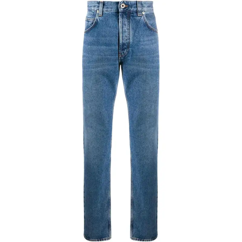 LOEWE Jeans Men's Blue Moderate Straight Fit Pants