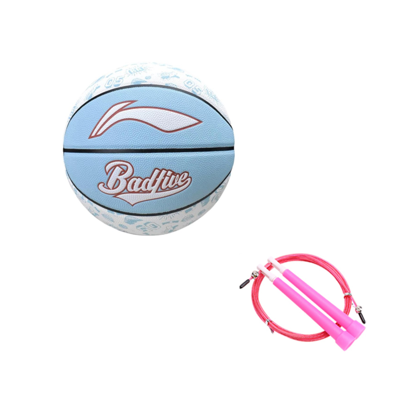 Li Ning Pu Basketball Light Blue Size 7 Training Competition