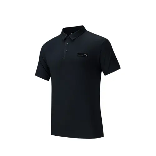 Anta Variety Training Collection Polo Shirt Men's Basic Black