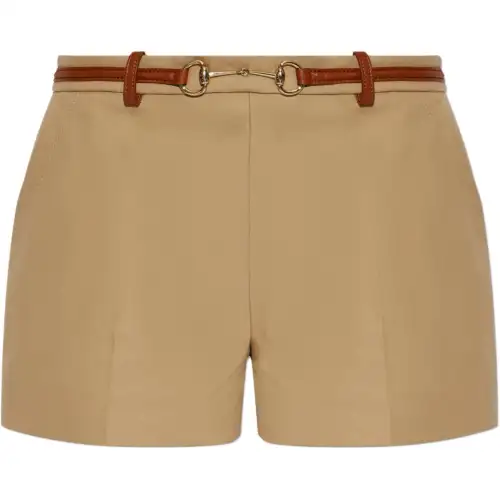 GUCCI Horsebit Detailed Shorts