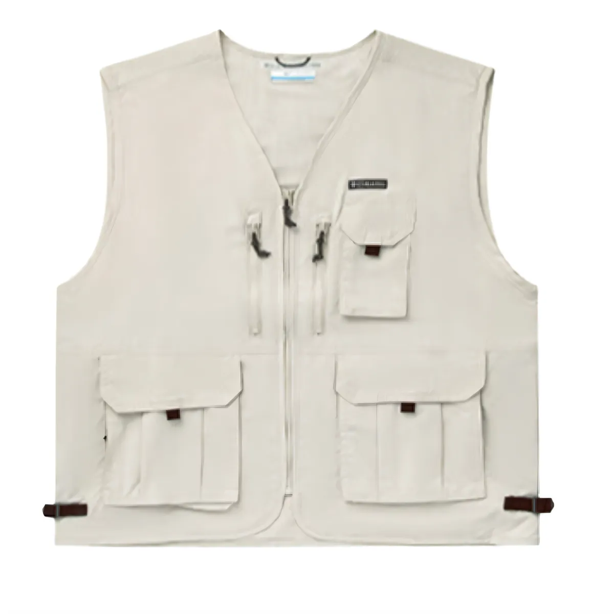 Columbia Vests Men's Beige V-neck Moderate