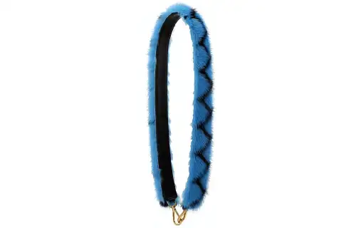 PRADA Leather Bag Straps Women's Blue