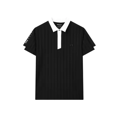 FILA Golf Polo Shirt Men's Pitch Black