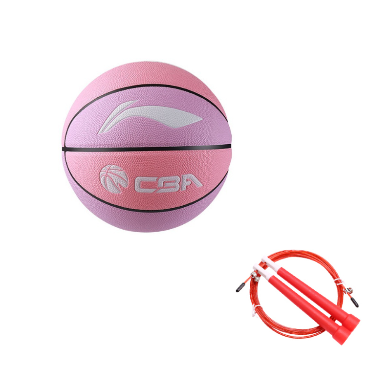 Li Ning Pu Basketball Abrasion Resistant Purple Pink Size 7 Training
