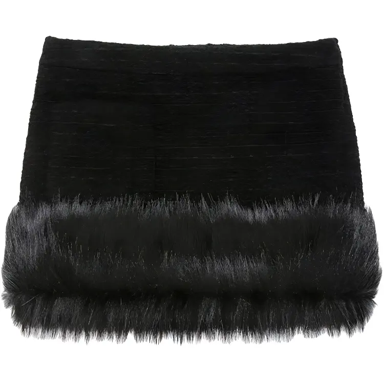 SAINT LAURENT Casual Short Skirts Women's Black Moderate Short Miniskirt