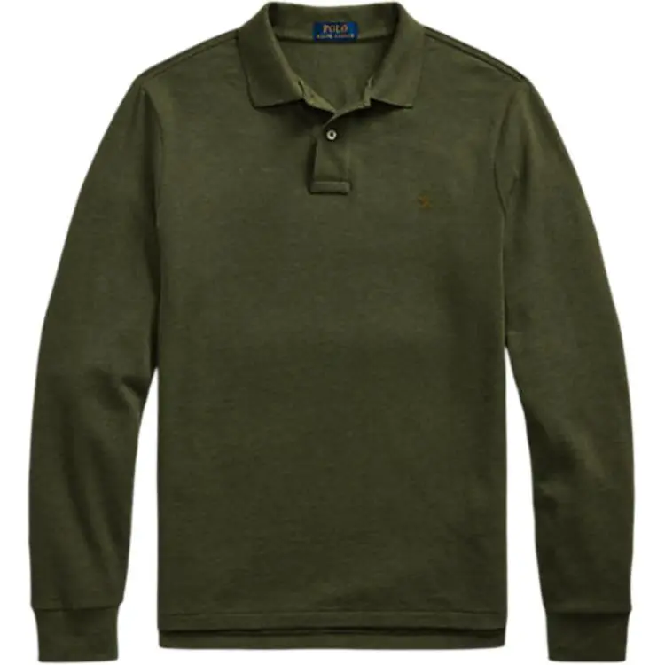 Polo Ralph Lauren Polo Shirt Custom Slim Fit Men's Olive Green