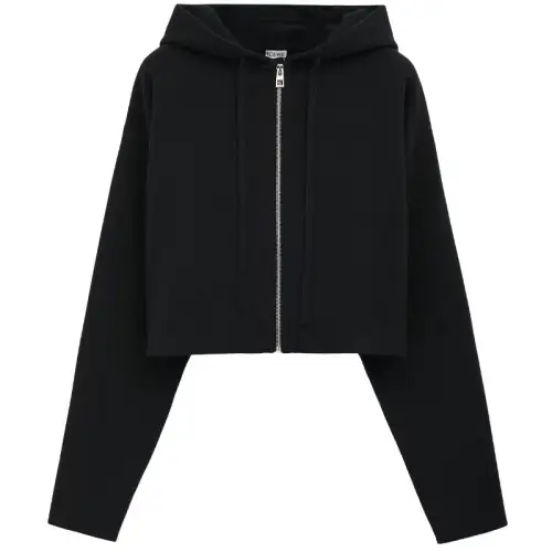 LOEWE Sweatshirts Women's Black Hooded Moderate