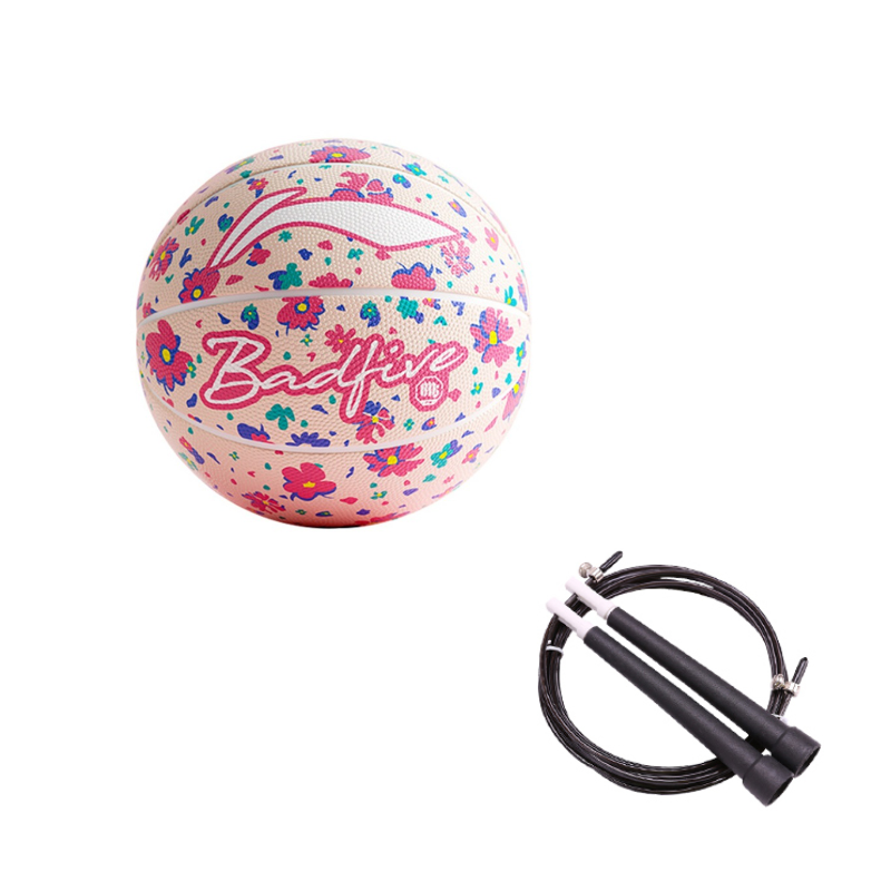 Li Ning Rubber Basketball Pink Size 7 Training Unisex