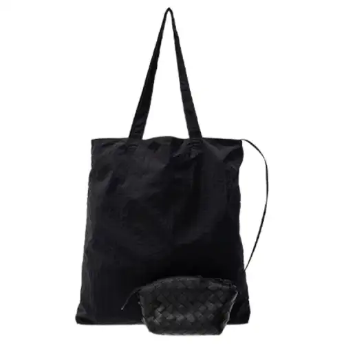 Bottega Veneta Sheepskin Handbag Unisex Black
