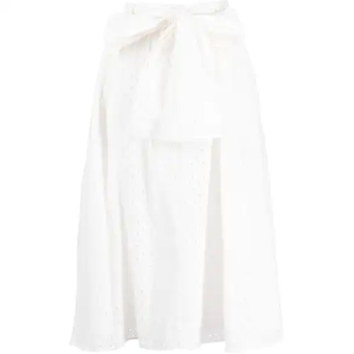 【Previous Season】flared perforated skirt