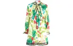 GUCCI Long Sleeved Dresses Women's Multicolor Moderate Mid Length