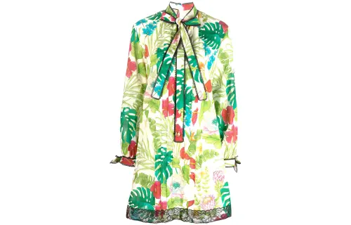 GUCCI Long Sleeved Dresses Women's Multicolor Moderate Mid Length